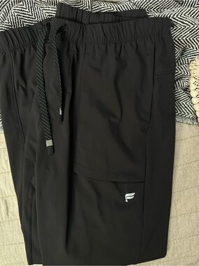 Fabletics Black Men's Jogger Pants with Utility Pocket